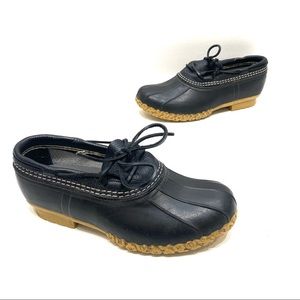 LL bean boots women’s black duck boots size 9 Wide
